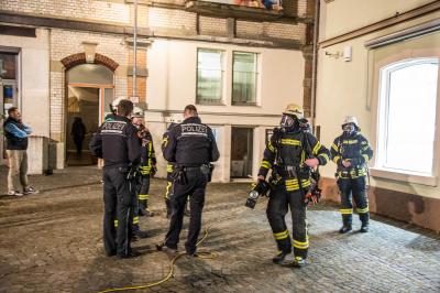Schwaebisch Gmuend: Kellerbrand im ehemaligen Hotel Josefle - Gaststaetten geraeumt
